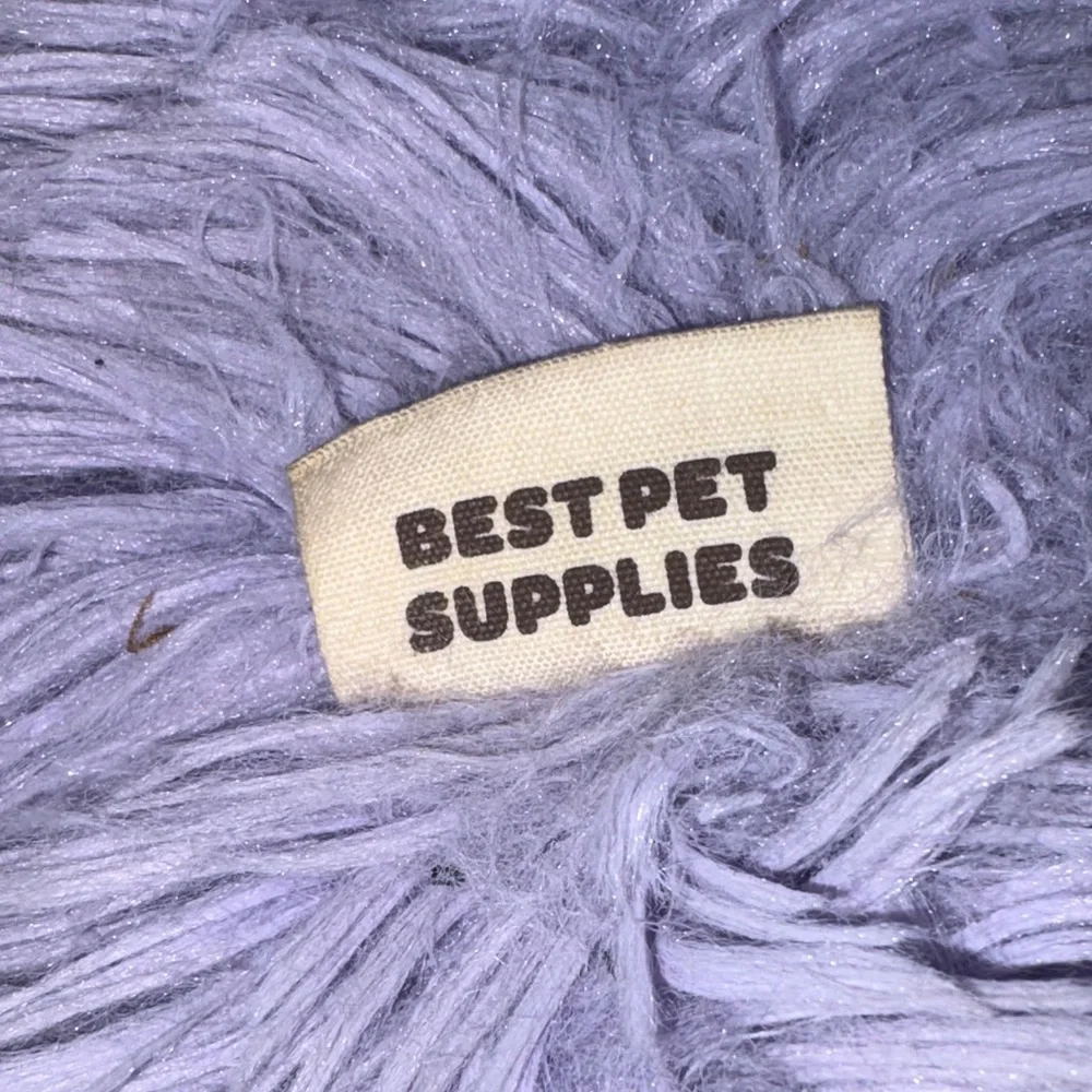 Fluffy Purple Pet Bed